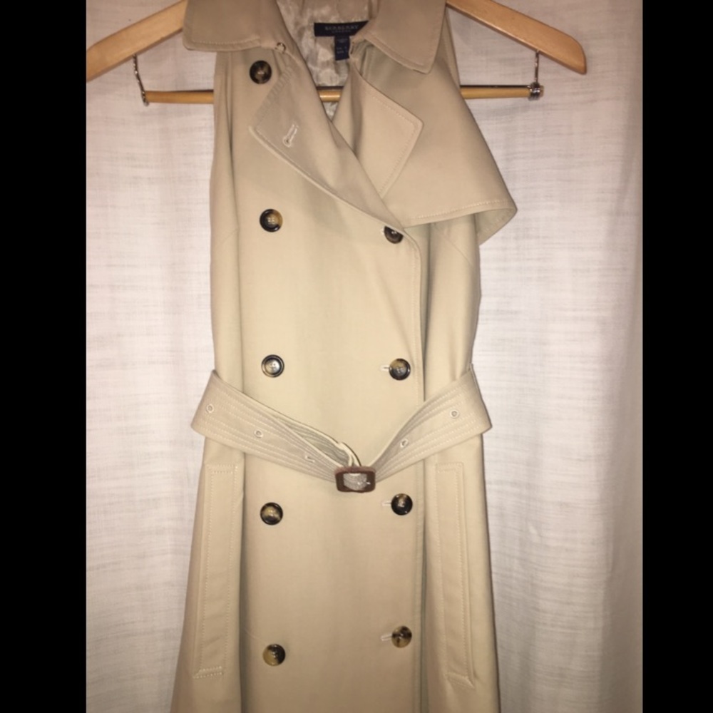 Burberry Trench Coat Sleeveless Beige - Picture 2 of 8